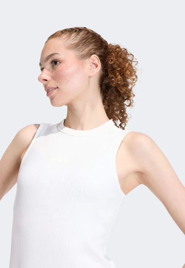 Платье-Рубашка на все сезоны Adidas Sportswear, Off White — фото 3