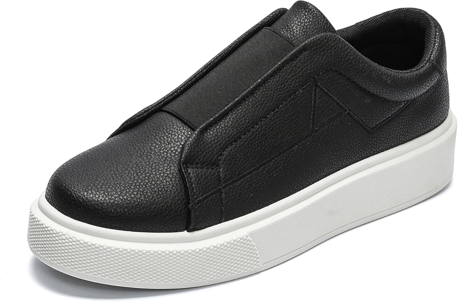 

Слипоны модные, искусственная кожа, повседневные обувь на платформе, белые и черные Generic