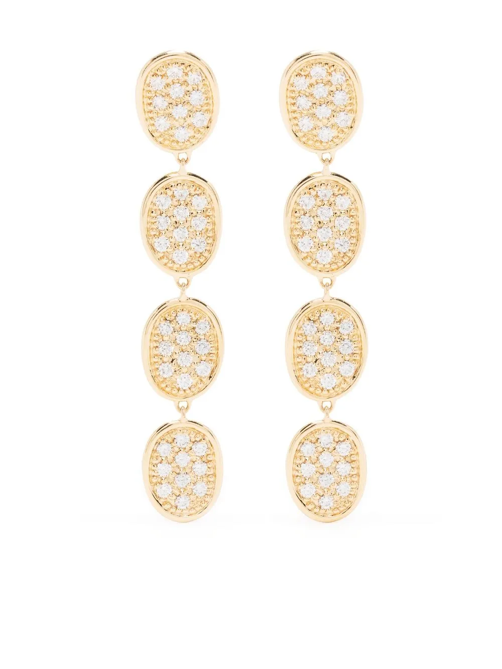 

Серьги-подвески из желтого золота с бриллиантами Marco Bicego, золотой