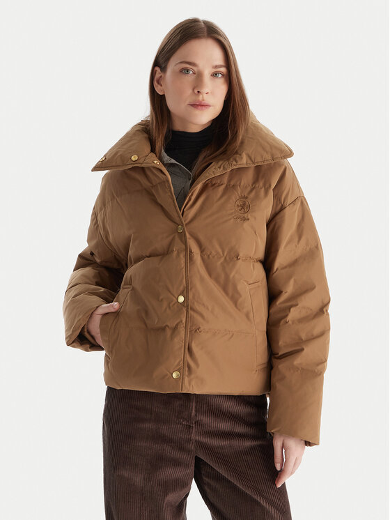 

Пуховик relaxed fit WW0WW47294 Tommy Hilfiger, коричневый