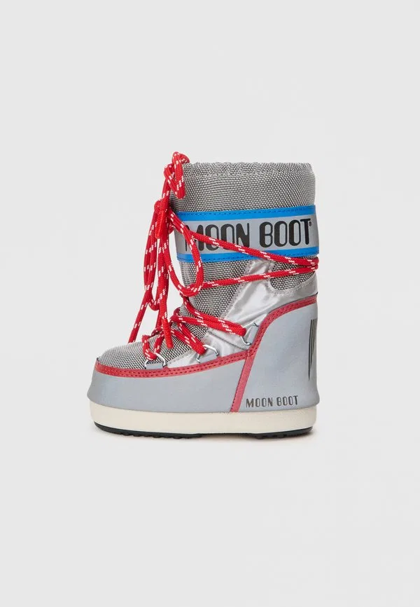 Зимние ботинки icon space racing, серебристый/синий/красный Moon Boot, Silver-Coloured/Blue/Red