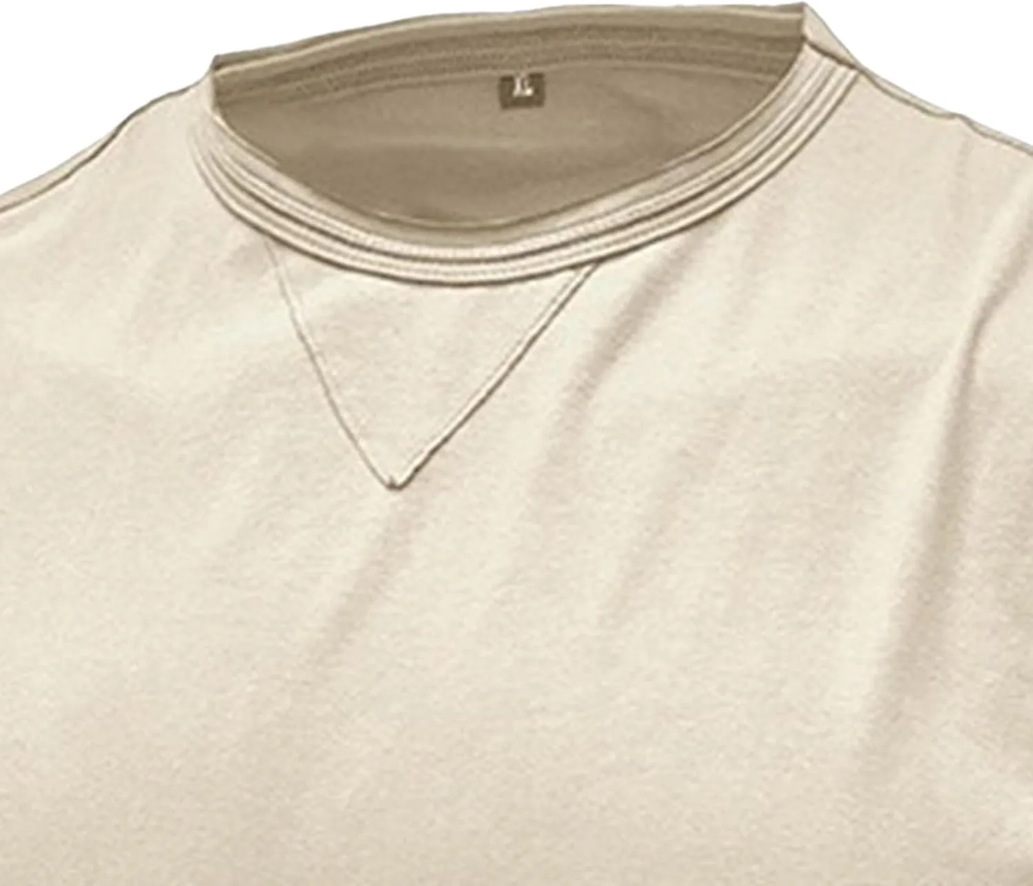 Мужская футболка Casual Cotton Slim Fit с круглым вырезом — фото 4