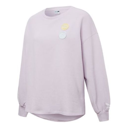 

Толстовка (WMNS) PUMA Embroidery Logo Round-neck SweatshirtPurple 536095-17