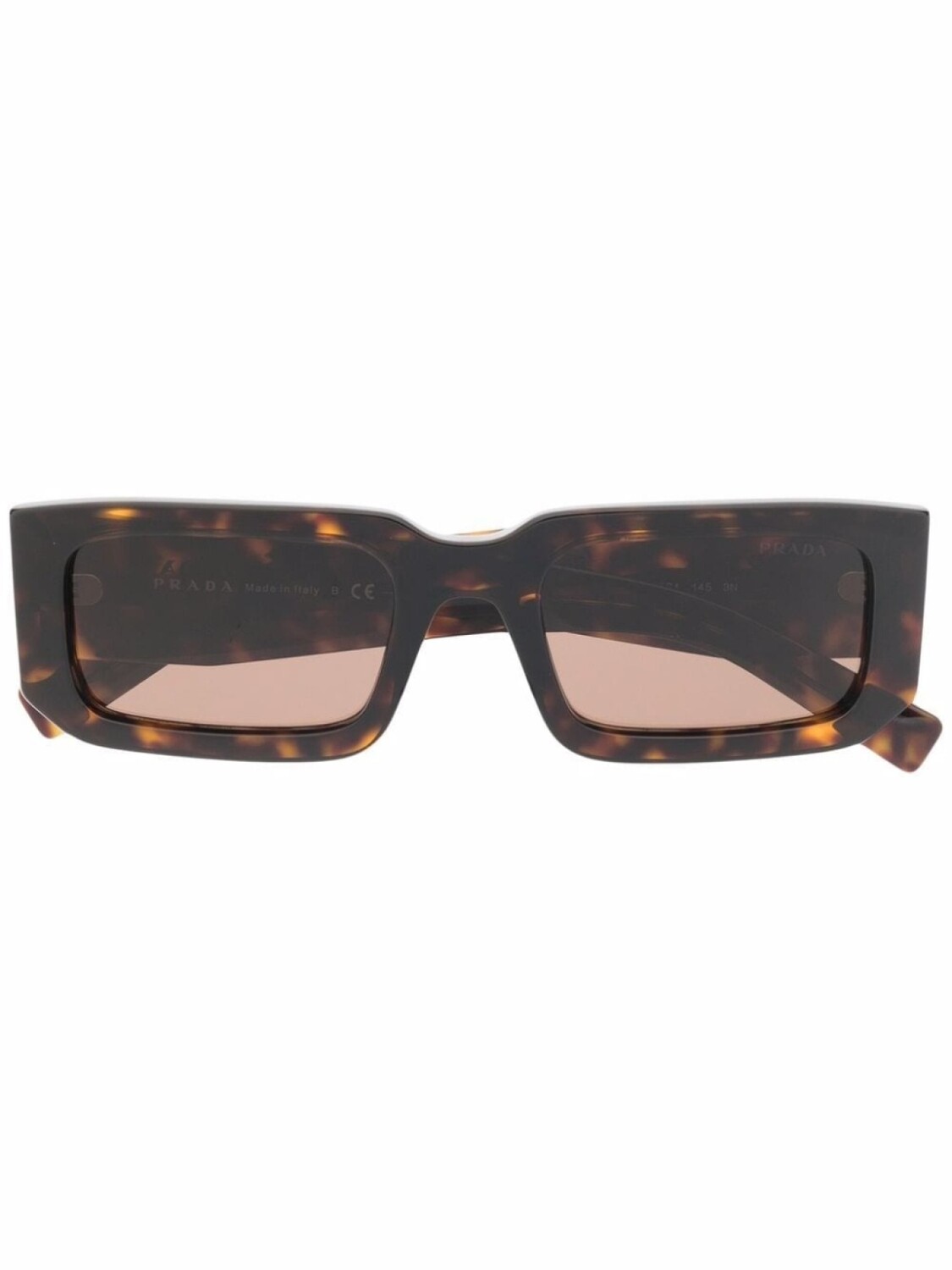 

Prada Eyewear солнцезащитные очки черепаховой расцветки, коричневый