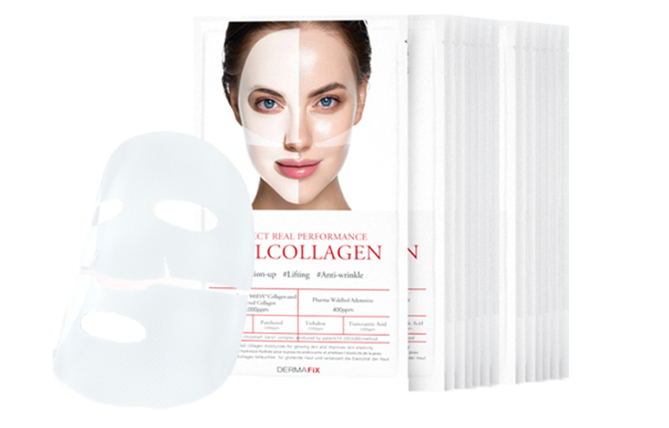 

DERMAFIX Новая коллагеновая маска для лица с яичным белком против морщин, подтягивающая, увлажняющая, освежающая, восстанавливающая