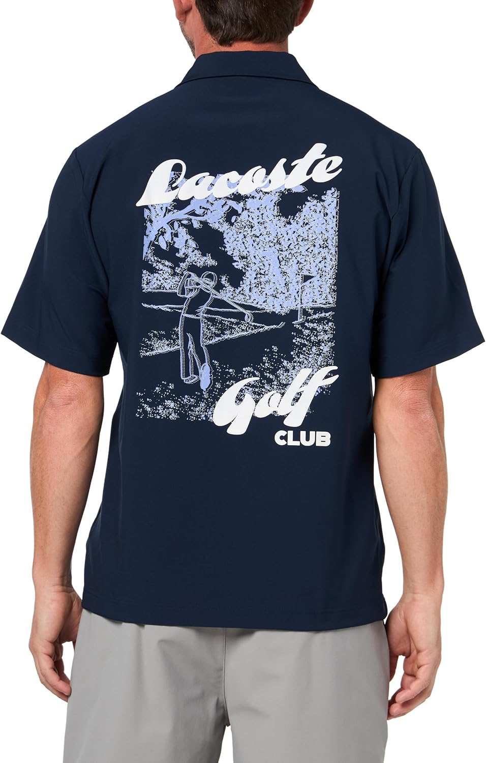 Рубашка Lacoste, мужская, спортивная рубашка для гольфа, Navy Blue — фото 2
