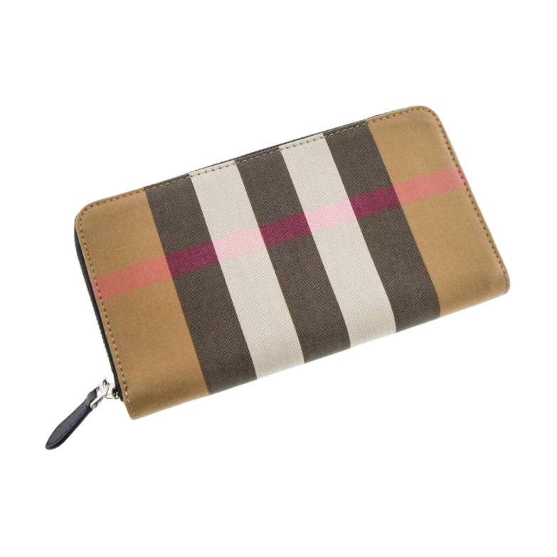 Burberry Женский бумажник из коровьей кожи светло-коричневый — фото 4