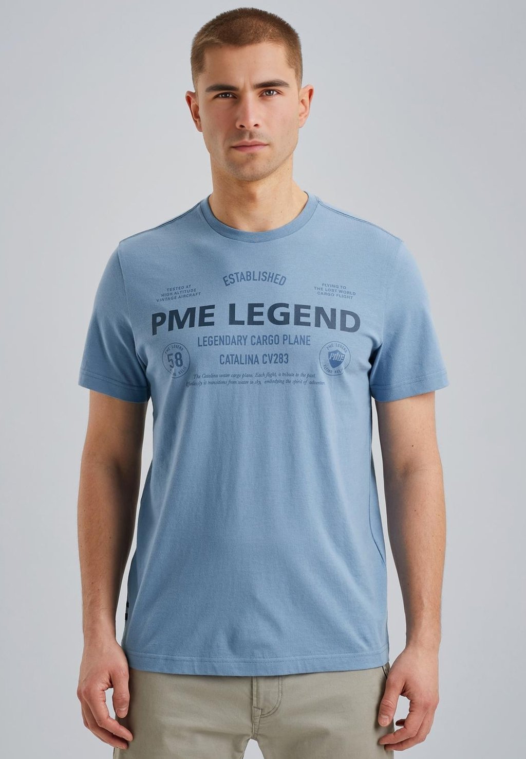 

Футболка с принтом T-SHIRT PME Legend, светло-голубой
