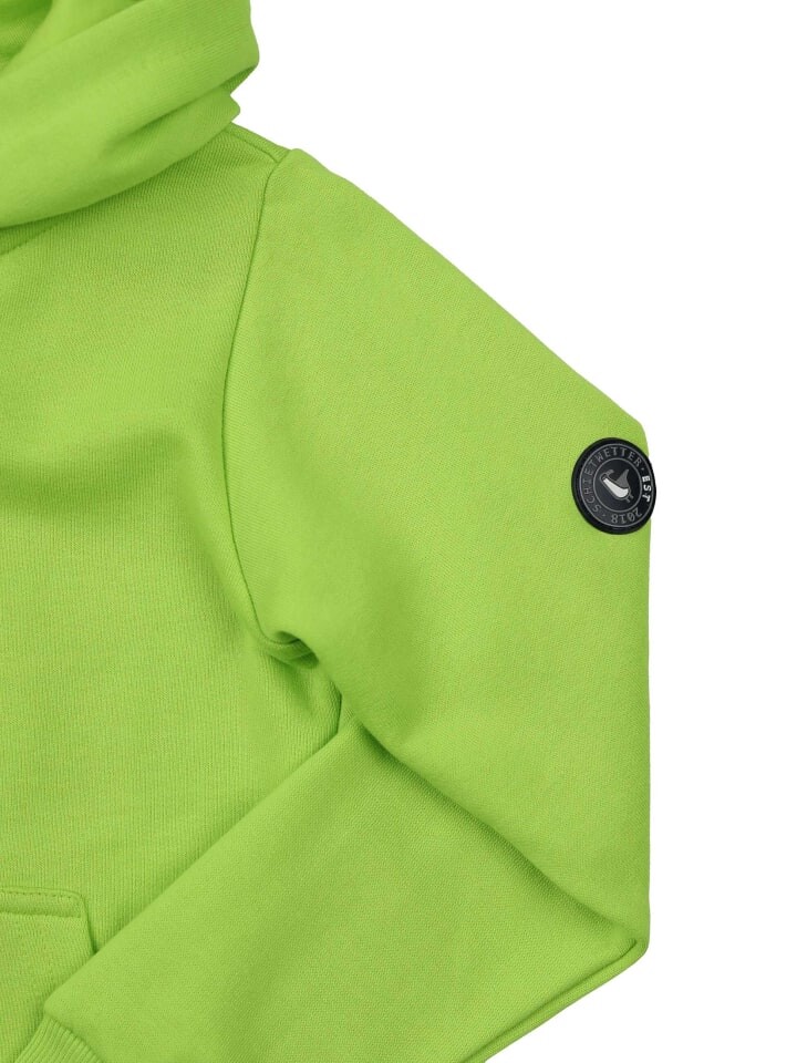 Пуловер с капюшоном SCHIETWETTER Kinder Kapuzenjacke Anouk, цвет lime-azuro — фото 4