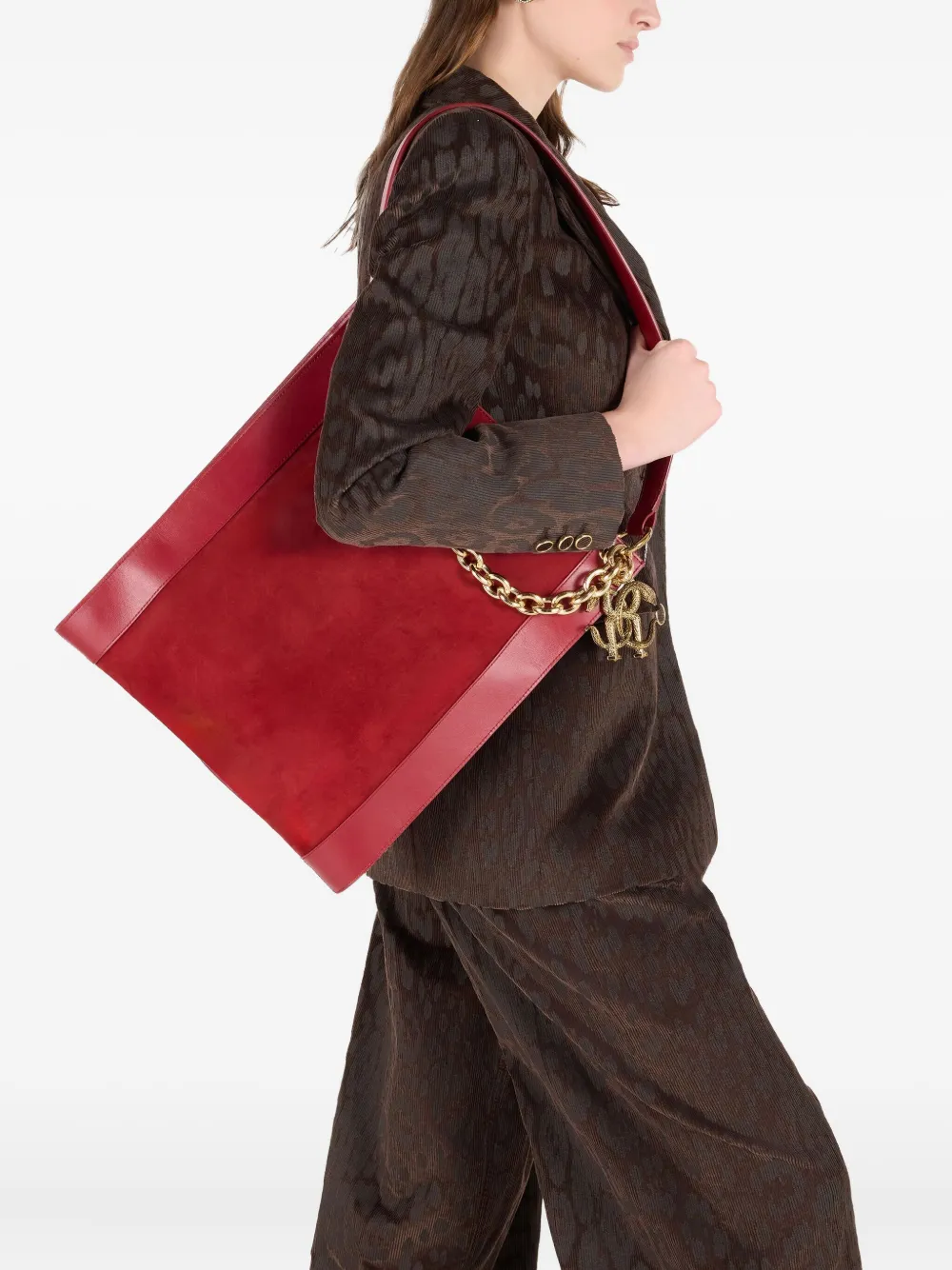 

Сумка на плечо с цепочкой Roberto Cavalli, красный