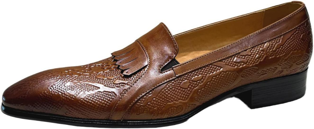 

Мужские слипоны Santimon - повседневные туфли-лоферы Penny из роскошной кожи, удобные для бизнеса, офиса, вечеринки и свадьбы, коричневый