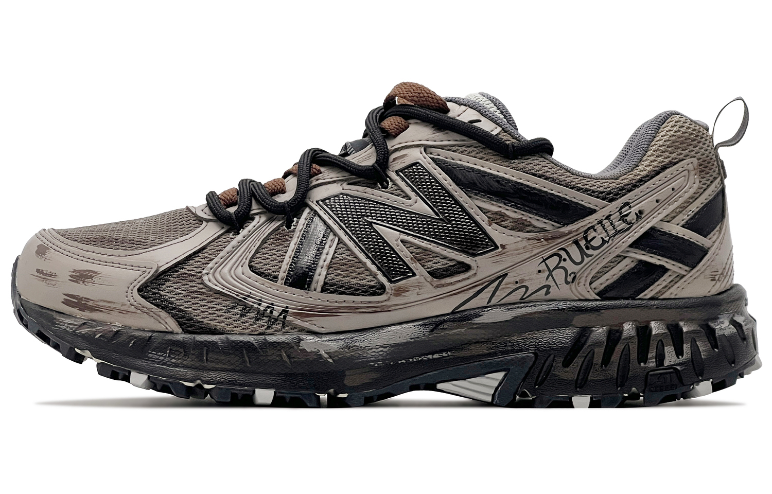 

New Balance NB 410 V5 Износостойкие низкие городские кроссовки для бега и поездок на работу, унисекс, черный/кофейный цвет