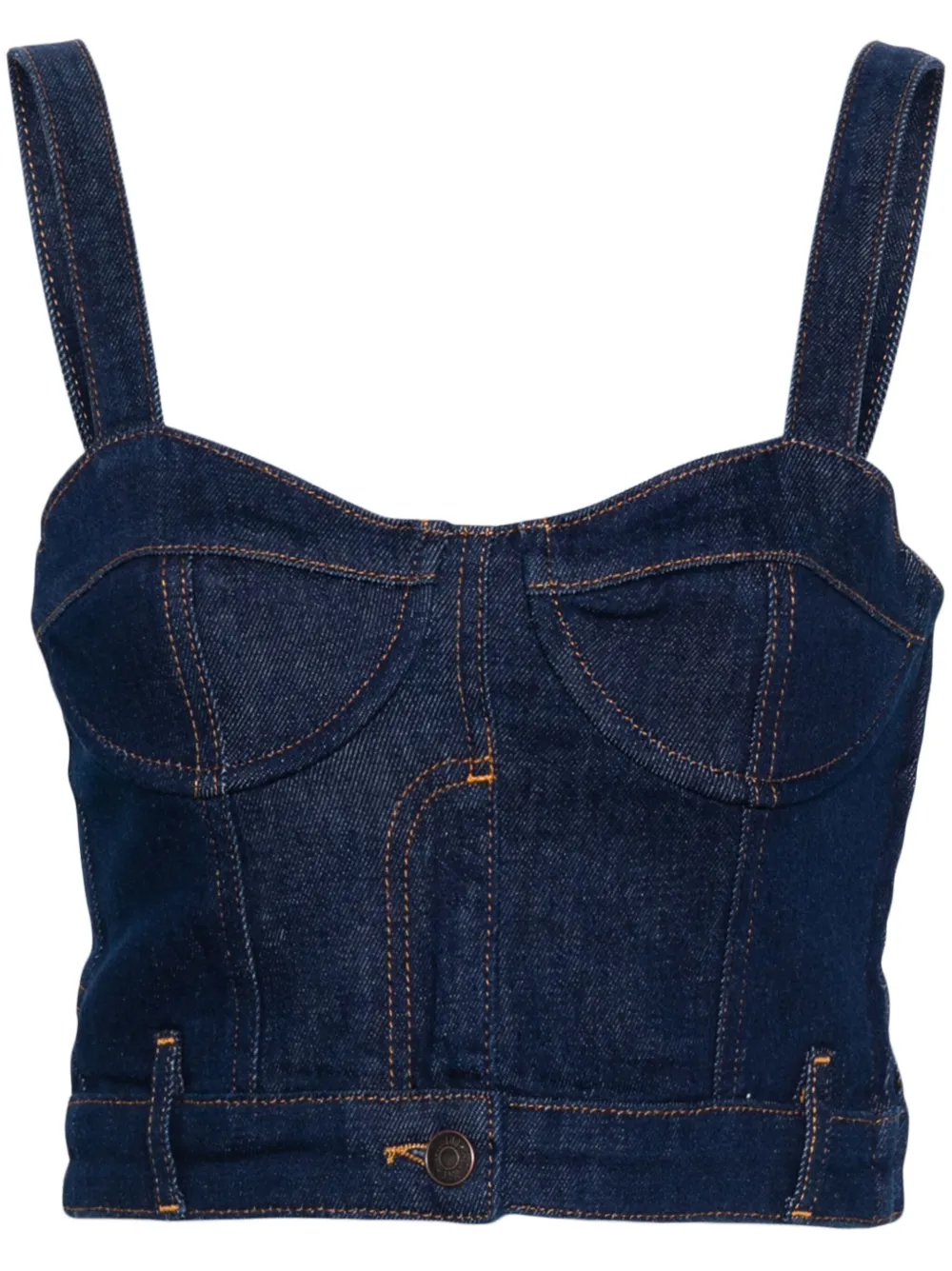 

Топ с нашивкой-логотипом MOSCHINO JEANS, синий