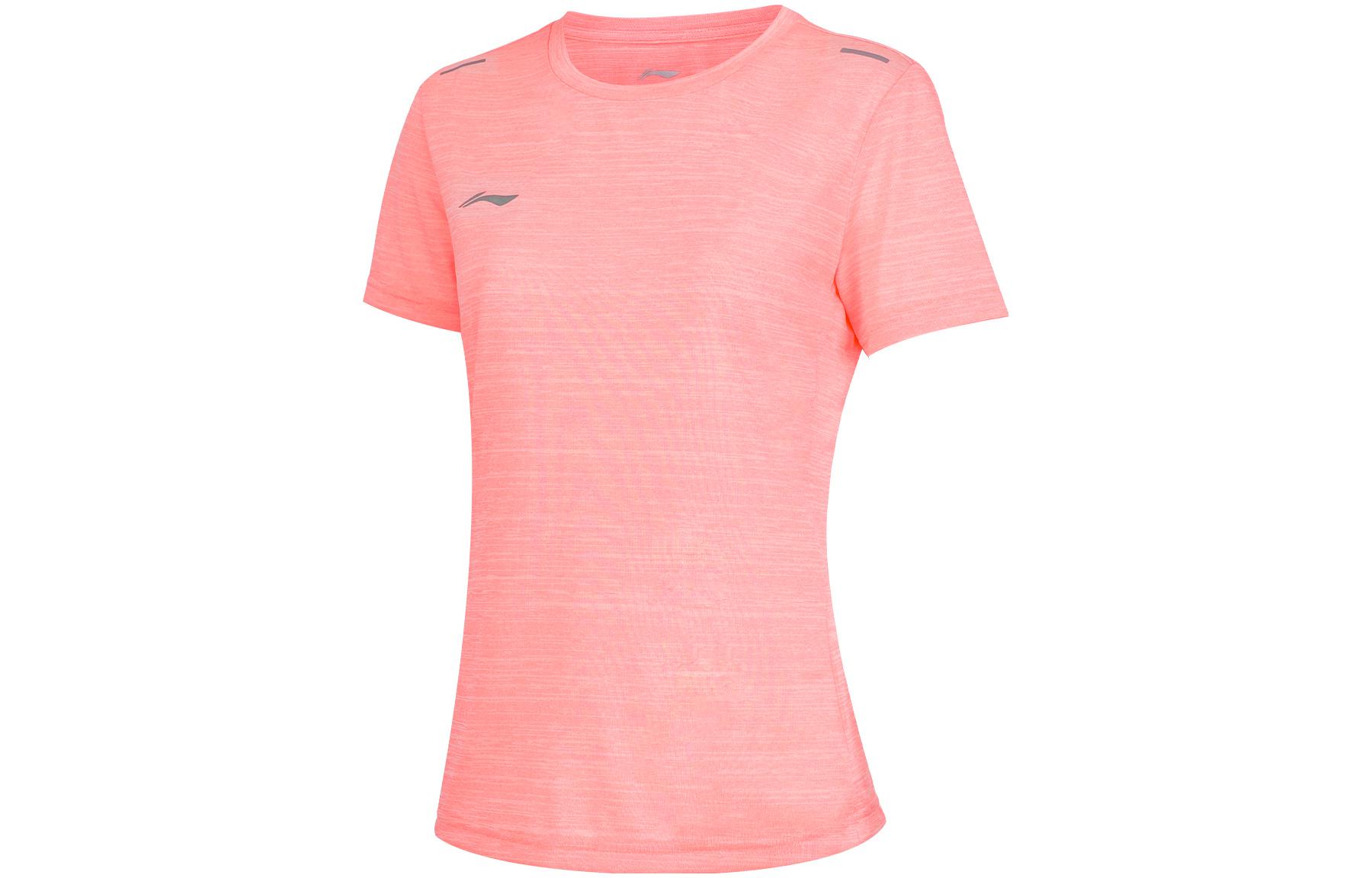 

Футболка LiNing Unisex флуоресцентного кораллово-розового цвета
