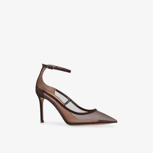 Туфли-лодочки Aquazzura Love Affair 105, коричневый — фото 3