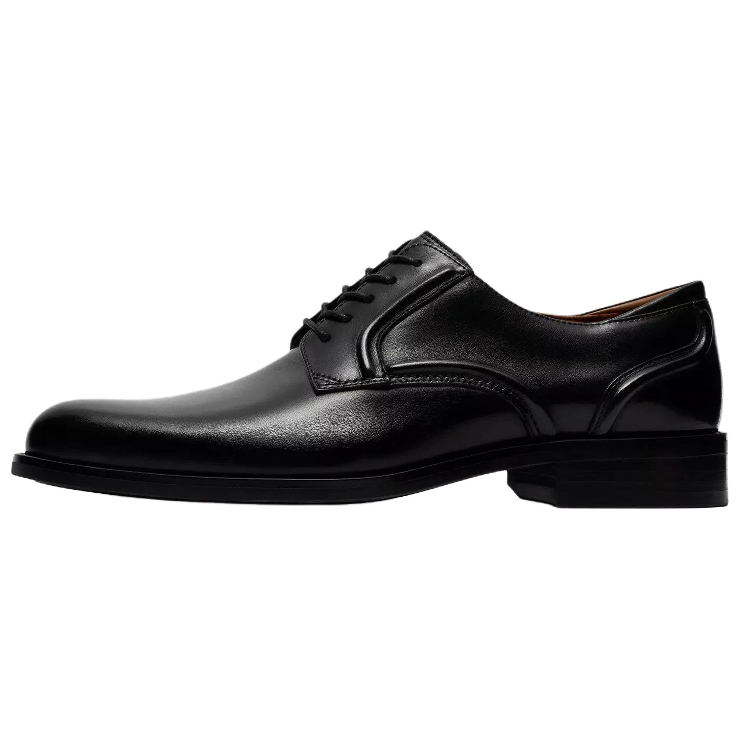 Кожаные туфли на шнуровке Craft Remi Lace Clarks черные — фото 3