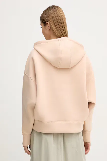 Толстовка на молнии с капюшоном свободный крой Adidas by Stella McCartney, розовый — фото 3
