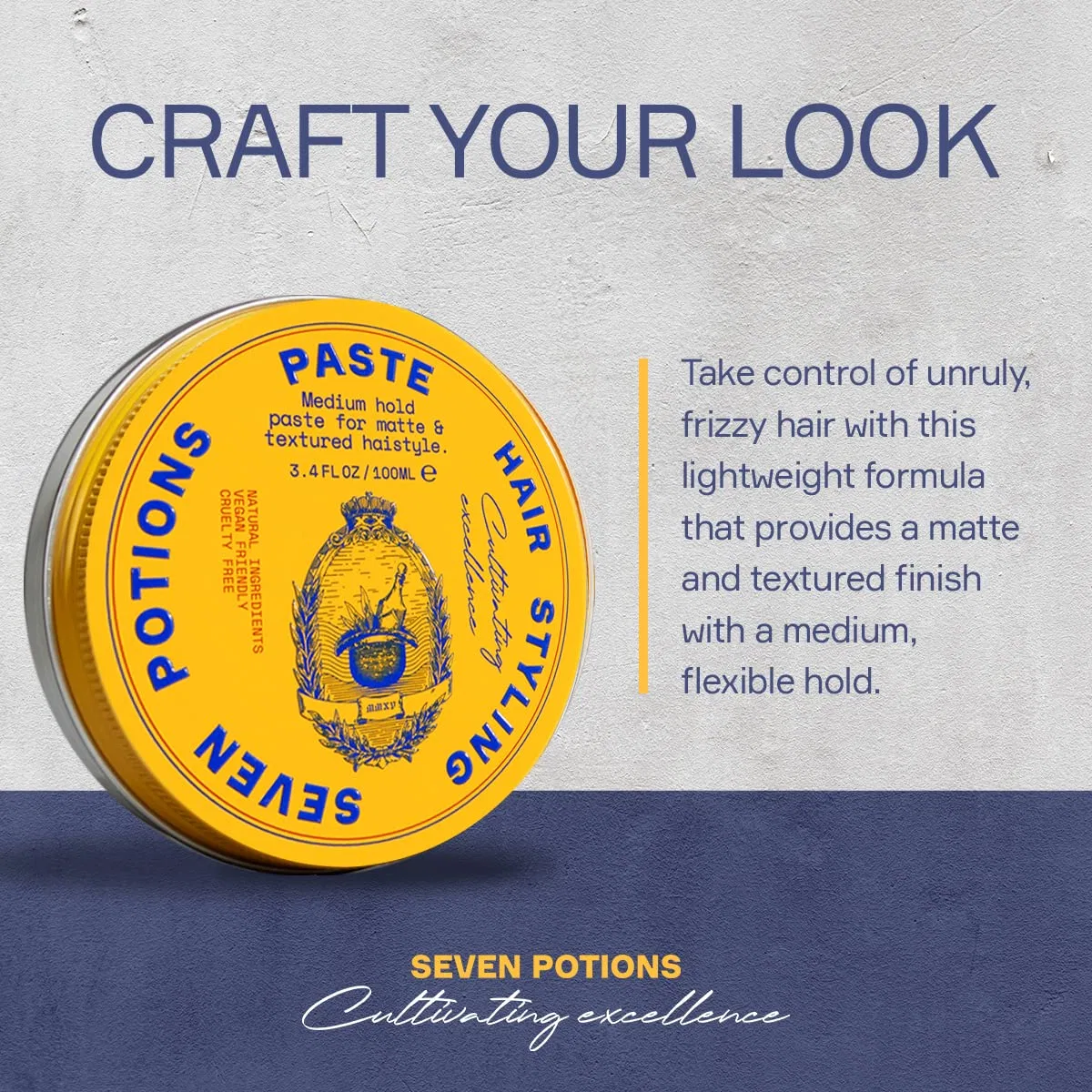 Матовая паста для укладки волос «Hair Styling Paste» от Seven Potions Seven Potions — фото 3