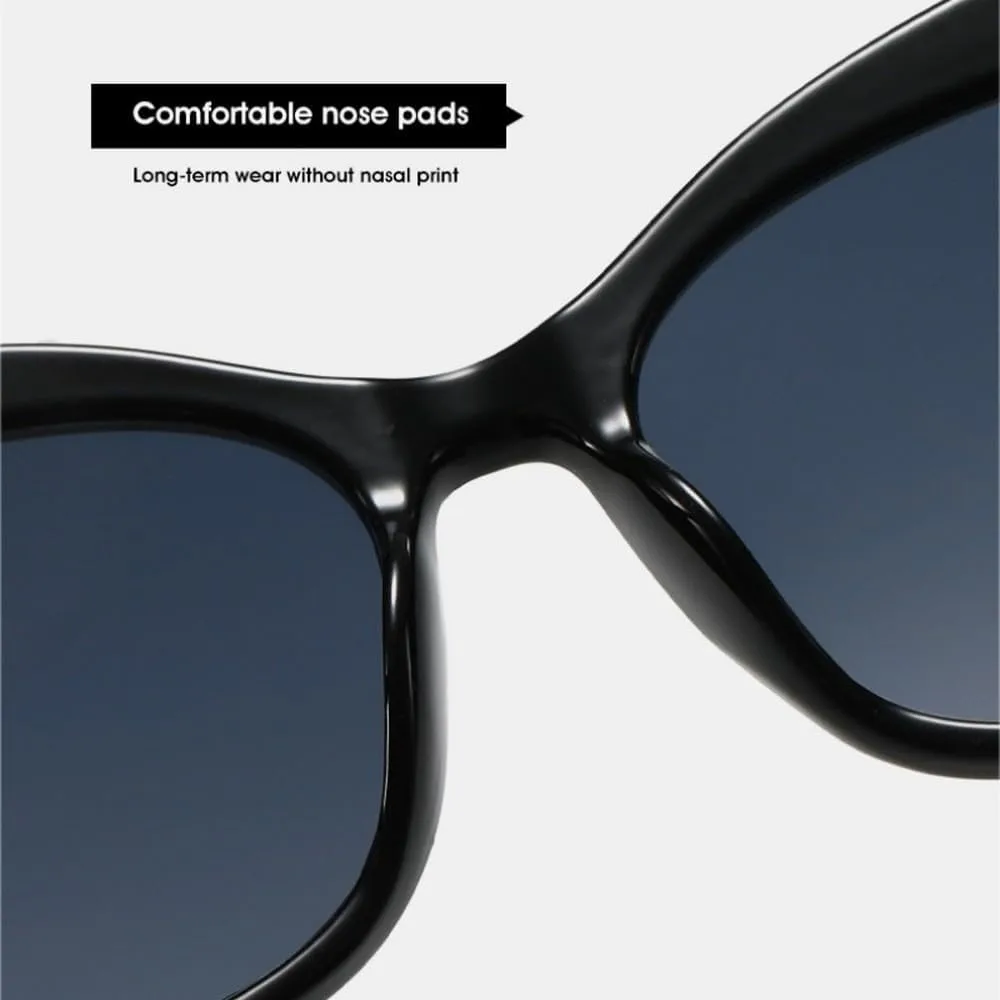 

Большие женские солнцезащитные очки «кошачий глаз», модные разноцветные очки с защитой от УФ-излучения UV400, ретро-очки для мужчин с заклепками SKFGNX, Leopard Tea