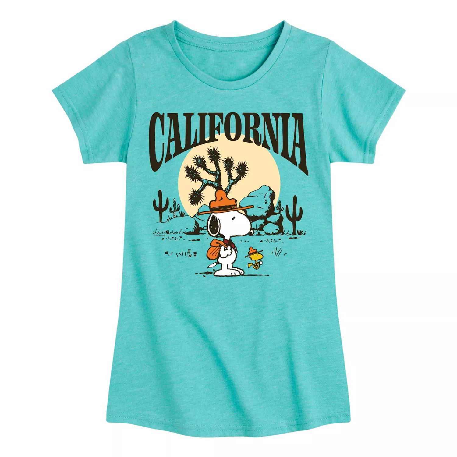 

Футболка с рисунком Peanuts Snoopy California Hike для девочек 7–16 лет Licensed Character