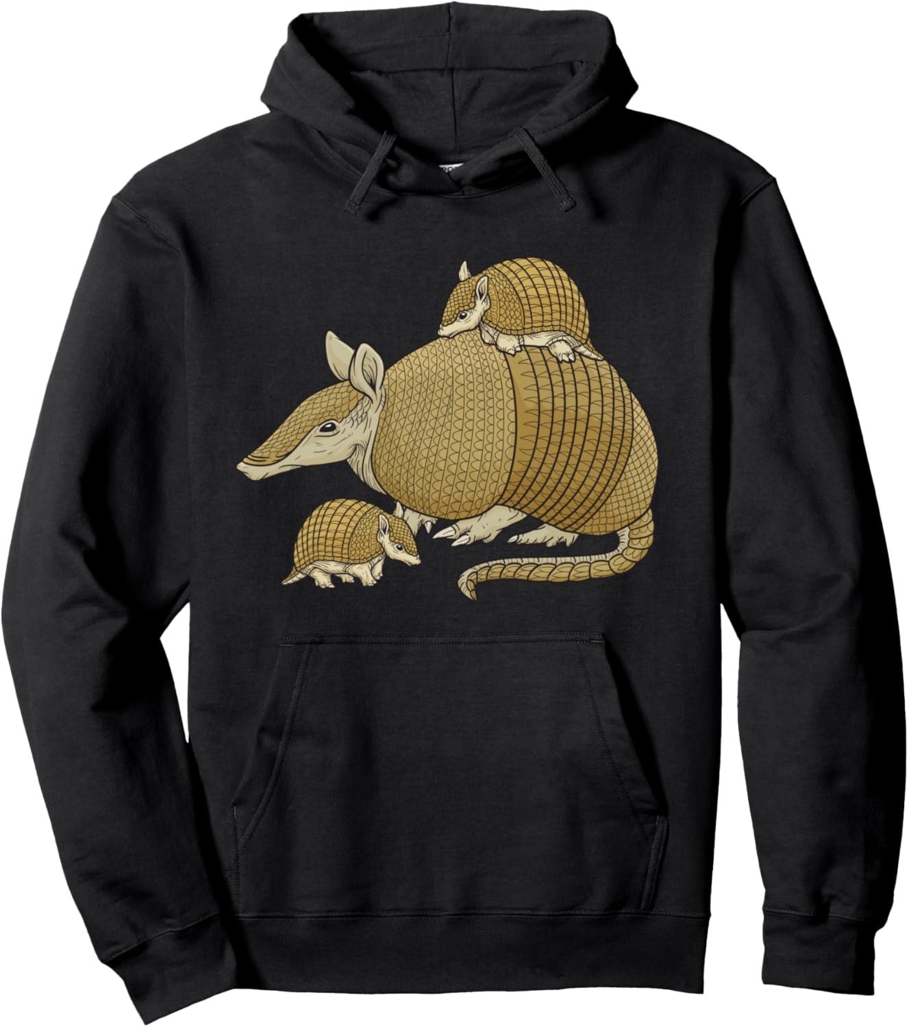 

Симпатичная толстовка с капюшоном Armillo Mom Animal Cute Armadillo Gift, черный