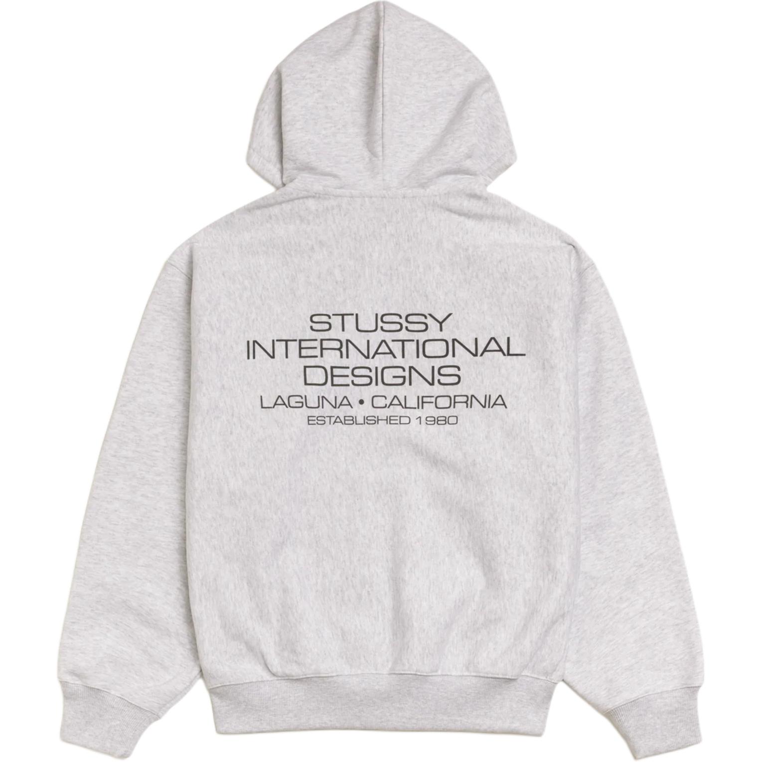 

Толстовка с молнией fw25 international designs Stussy, серый