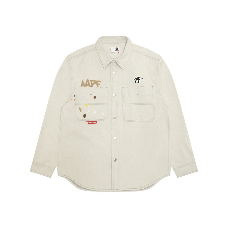 

Aape Рубашка SS25 мужская светло-бежевая