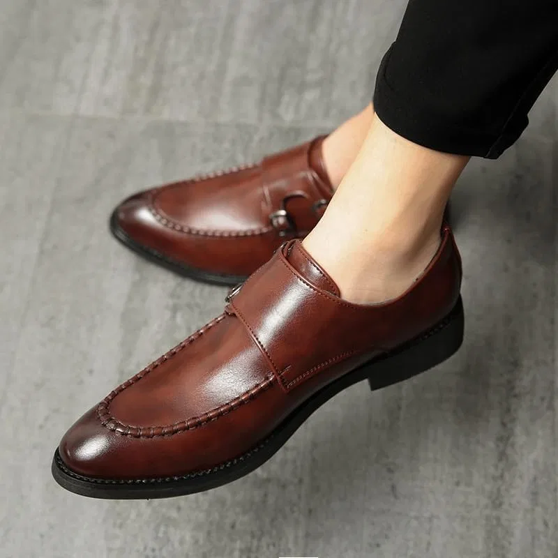 Лоферы кожаные Oxford Shoes, коричневый UOPYNE — фото 3