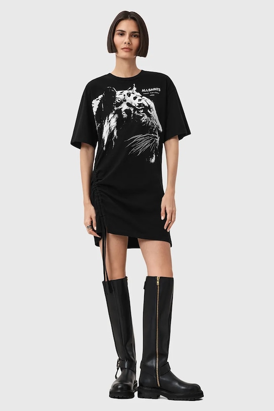 

Хлопковое платье IVANA Allsaints, черный