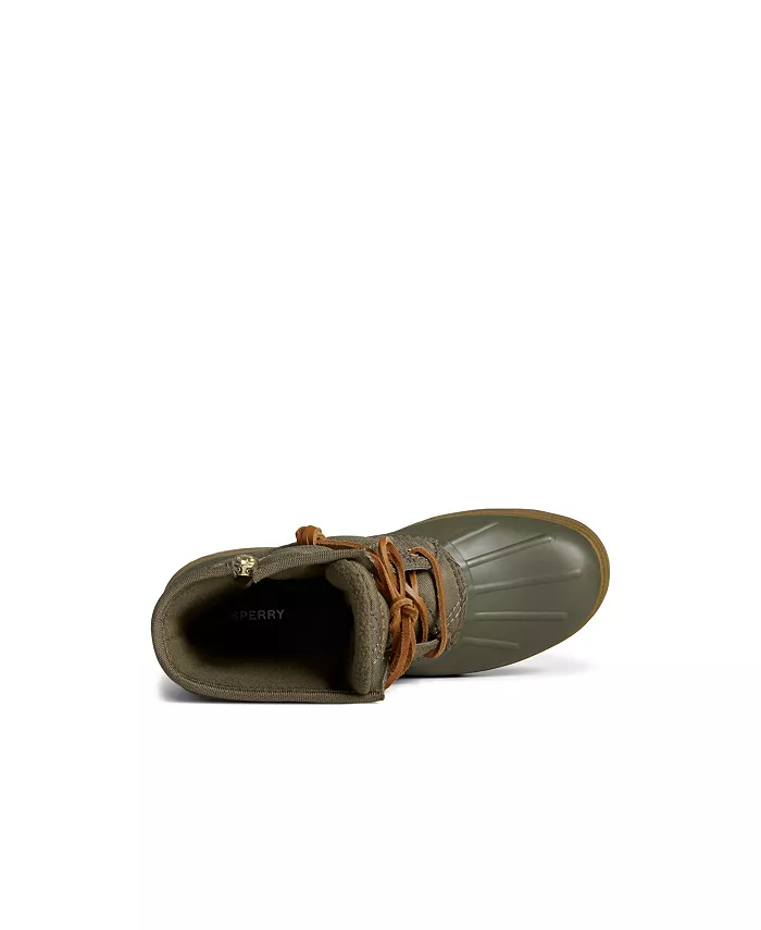 Женские ботинки Saltwater 2.0 с круглым носком Sperry, зеленый — фото 4