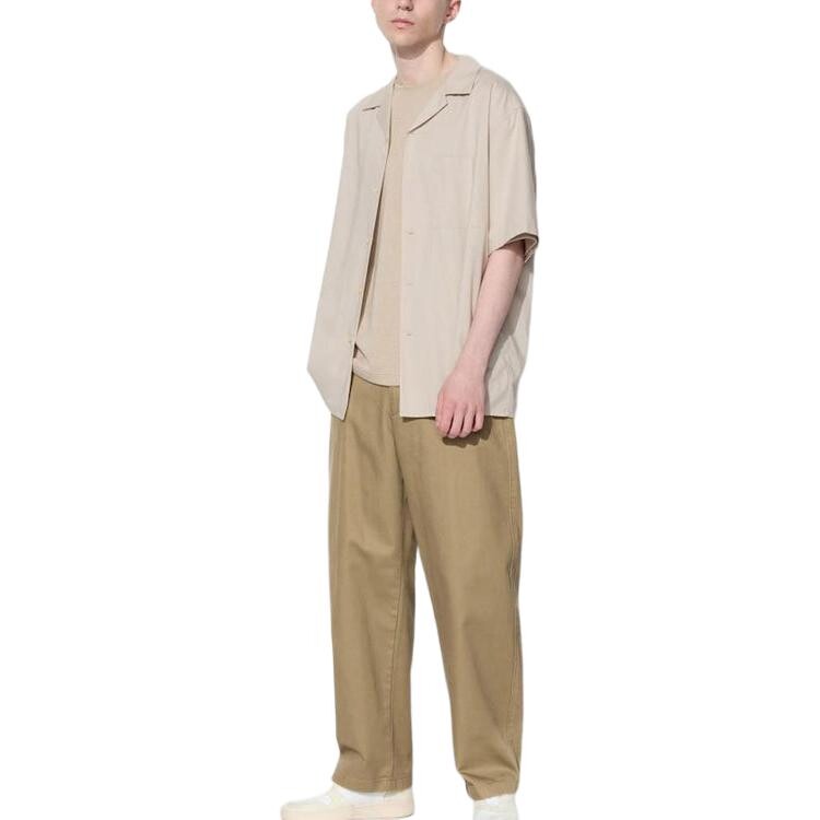 

Повседневные брюки мужские светло-коричневые Uniqlo, коричневый