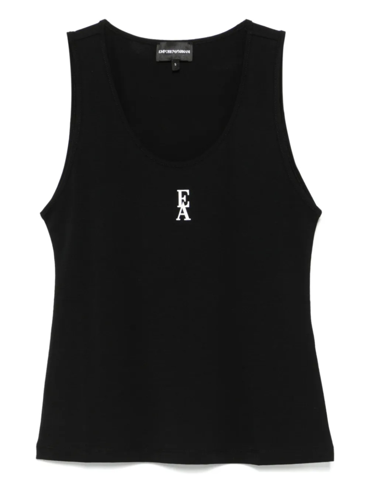 Топ с логотипом Emporio Armani, черный