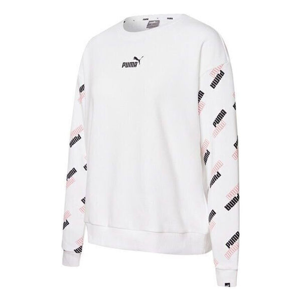 

Свитер power aop crew sweater 'white' Puma, белый