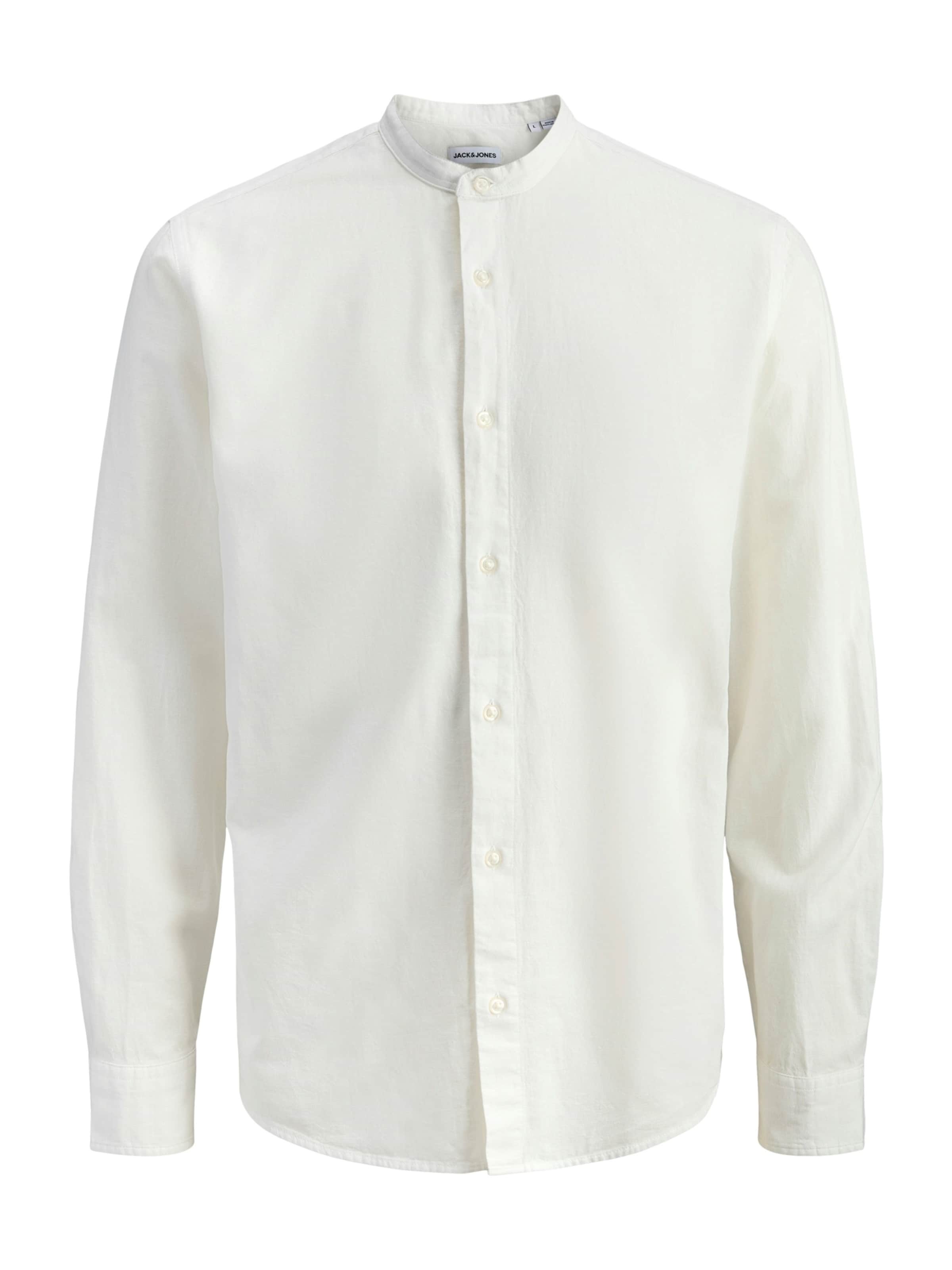 

Jack & Jones Junior Рубашка 'JJEBREEZE' Slim fit на пуговицах в белом цвете