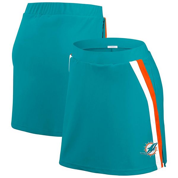 

Женский аква-шорт-юбка Miami Dolphins в полоску Wear By Erin Andrews
