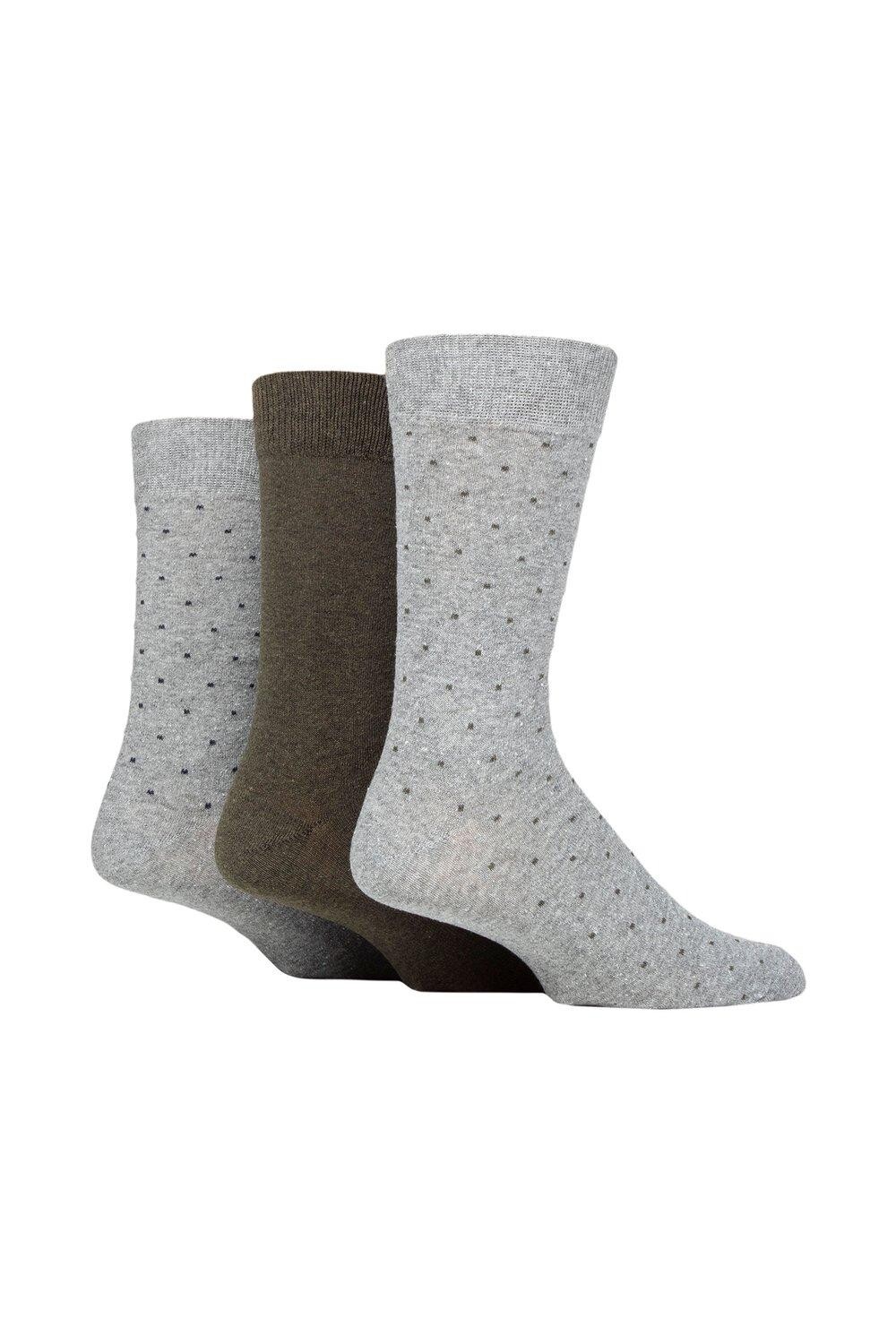 

3 пары носков из 100% переработанного хлопка в горошек SOCKSHOP TORE, серый