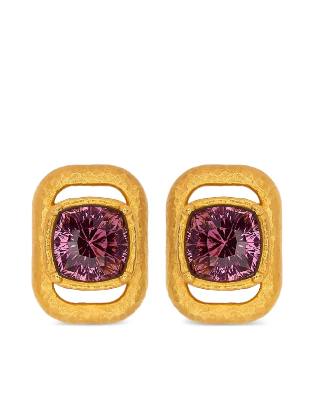 

Серьги в квадратной оправе Oscar de la Renta, золотой
