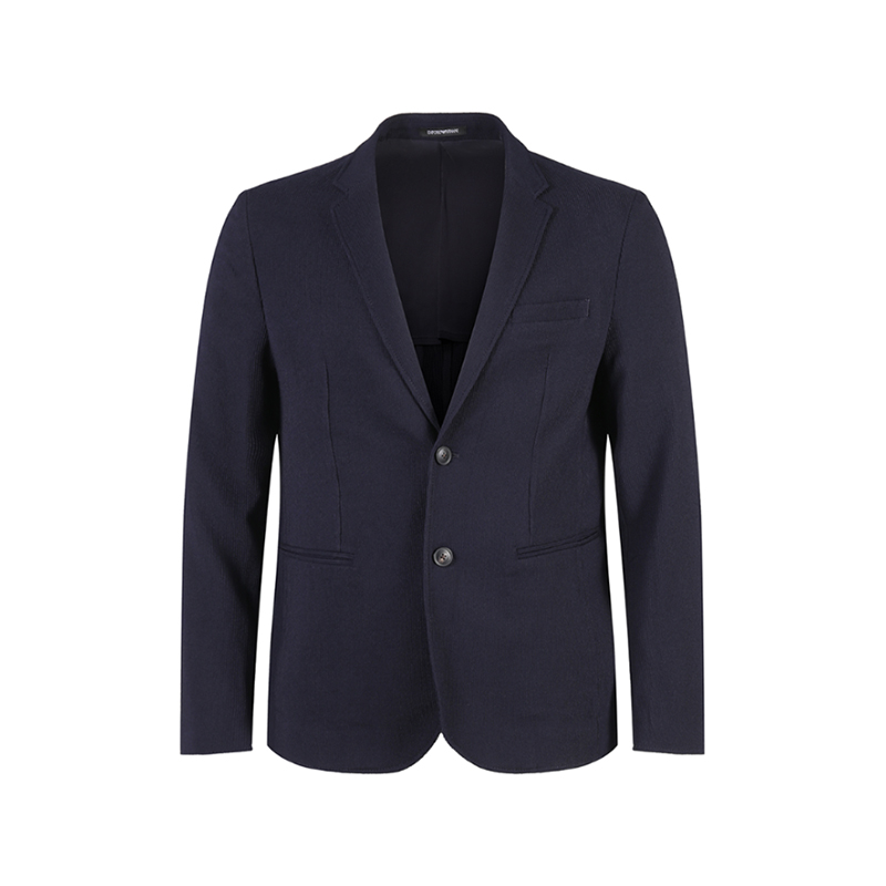 

SS24 Деловой пиджак мужской, цвет морской волны EMPORIO ARMANI, Marine Blue
