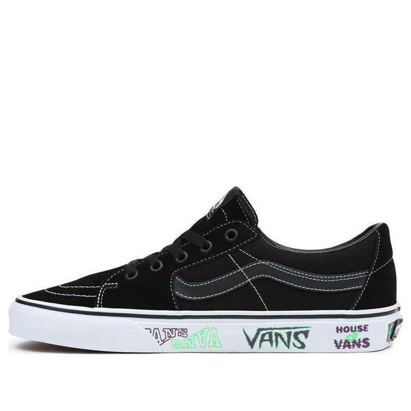

Кроссовки sk8-low low top casual skate shoes black white Vans, черный