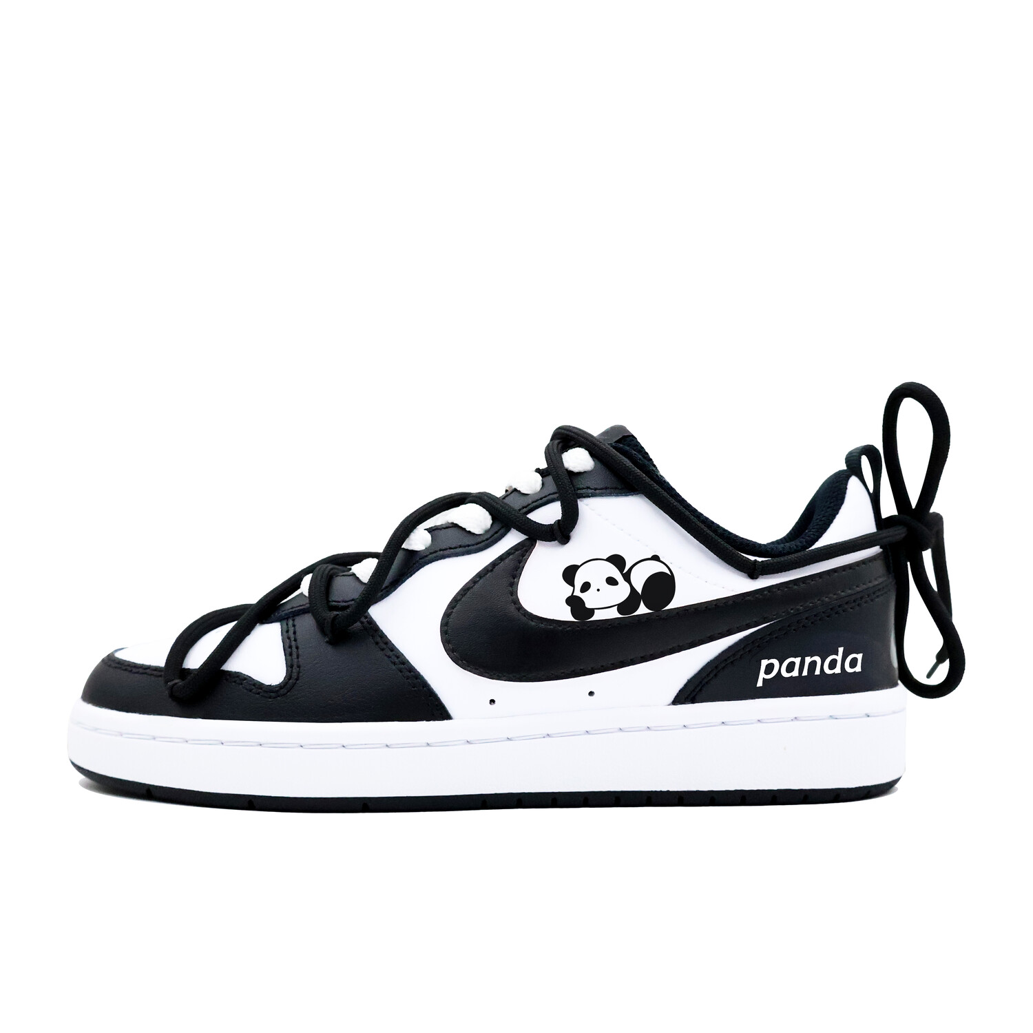 

Кроссовки Nike Court Borough Skateboarding Shoes Women's Low-top Black/white, цвет Panda 2.0