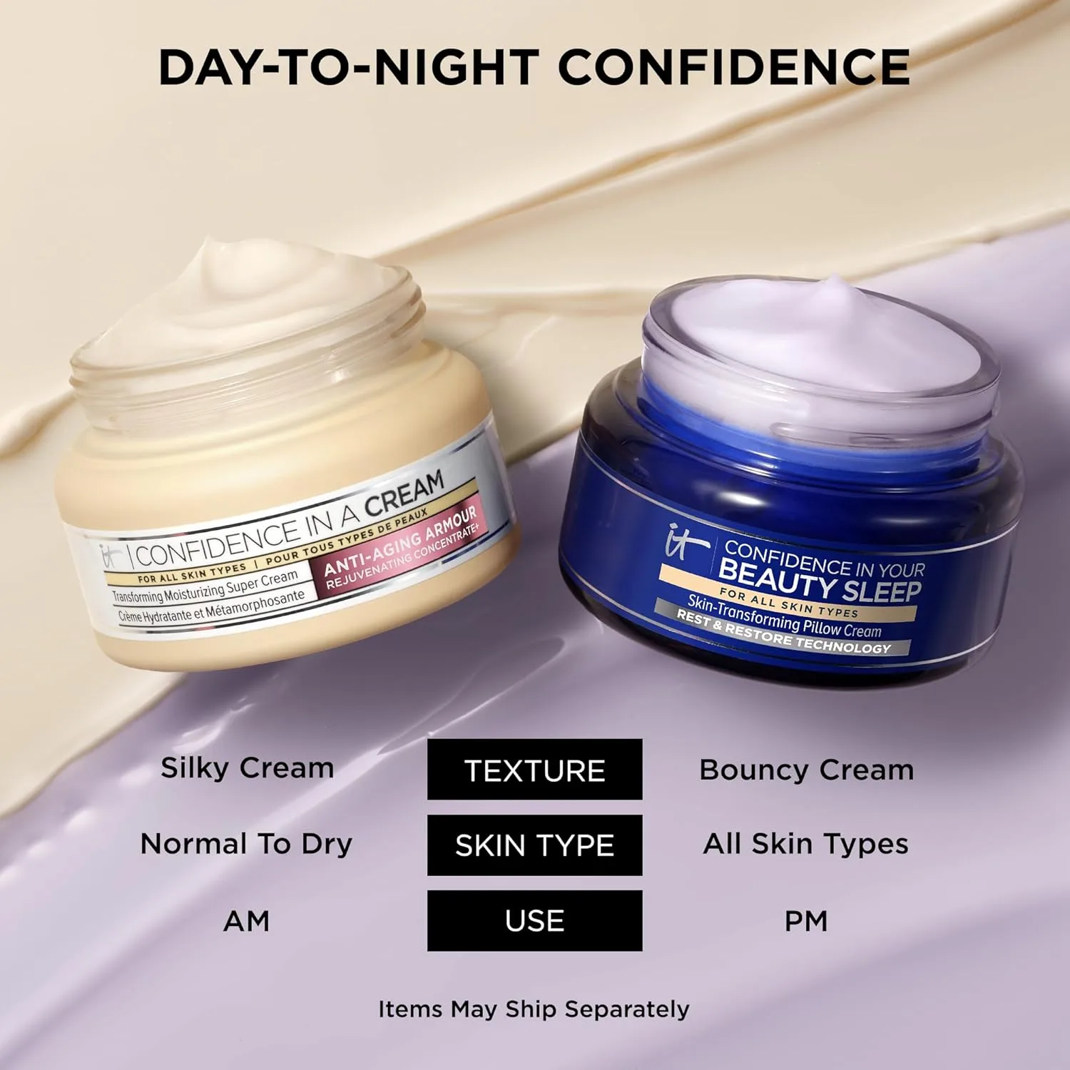 Крем для лица It Cosmetics — Confidence in a cream и confidence in your beauty sleep cream - антивозрастной, 59 мл — фото 2