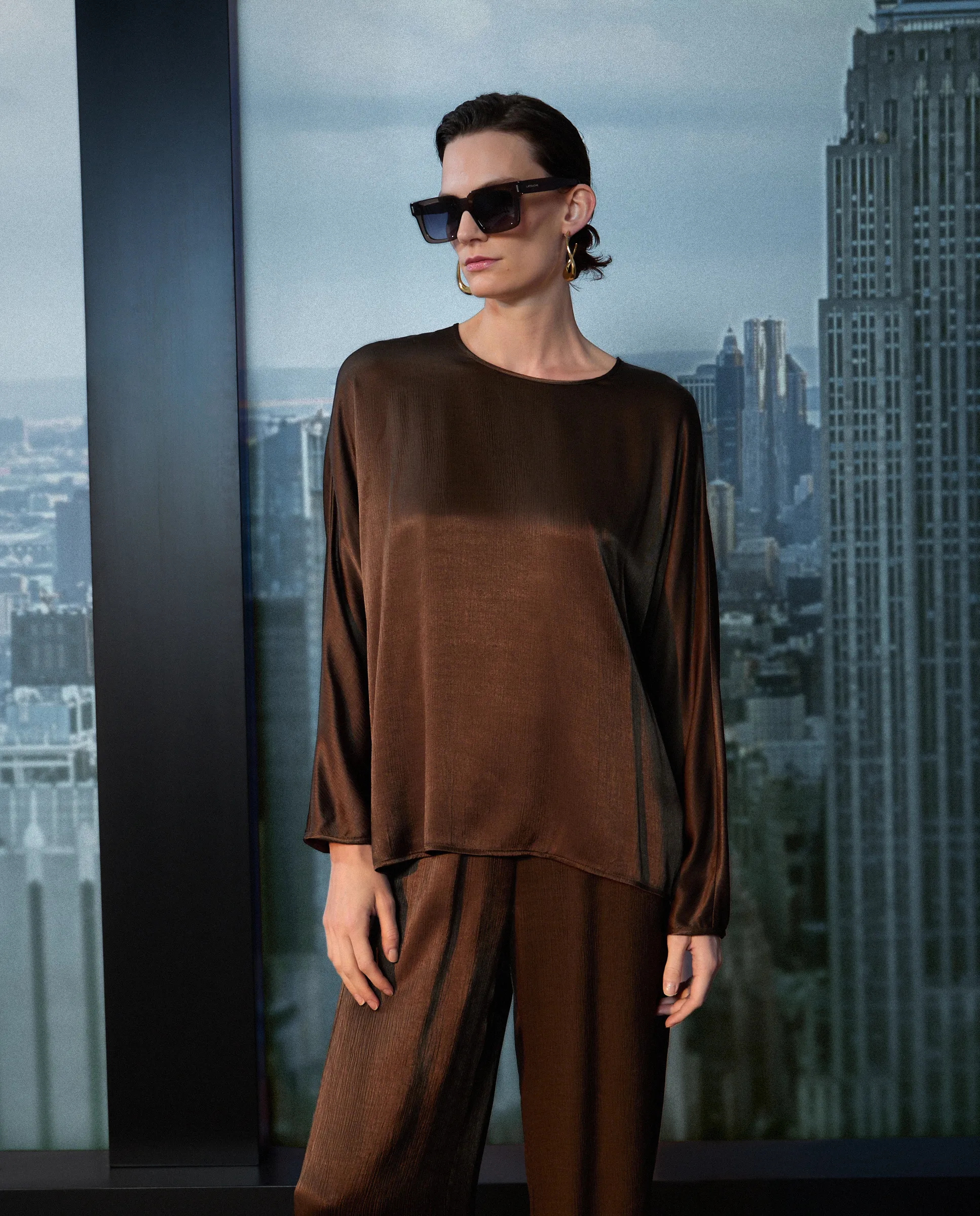 

Женская гладкая водолазка с длинным рукавом Woman Limited El Corte Inglés, хаки
