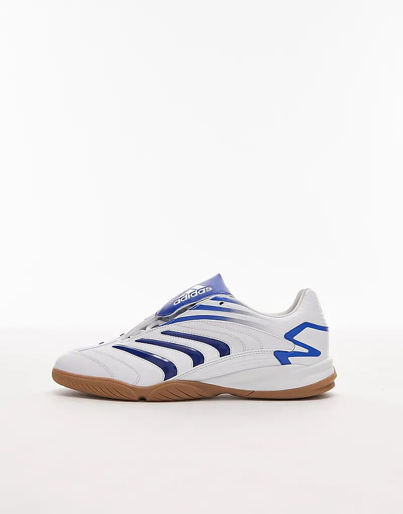 Кроссовки Adidas Originals Predator Sala белого и синего цветов — фото 2