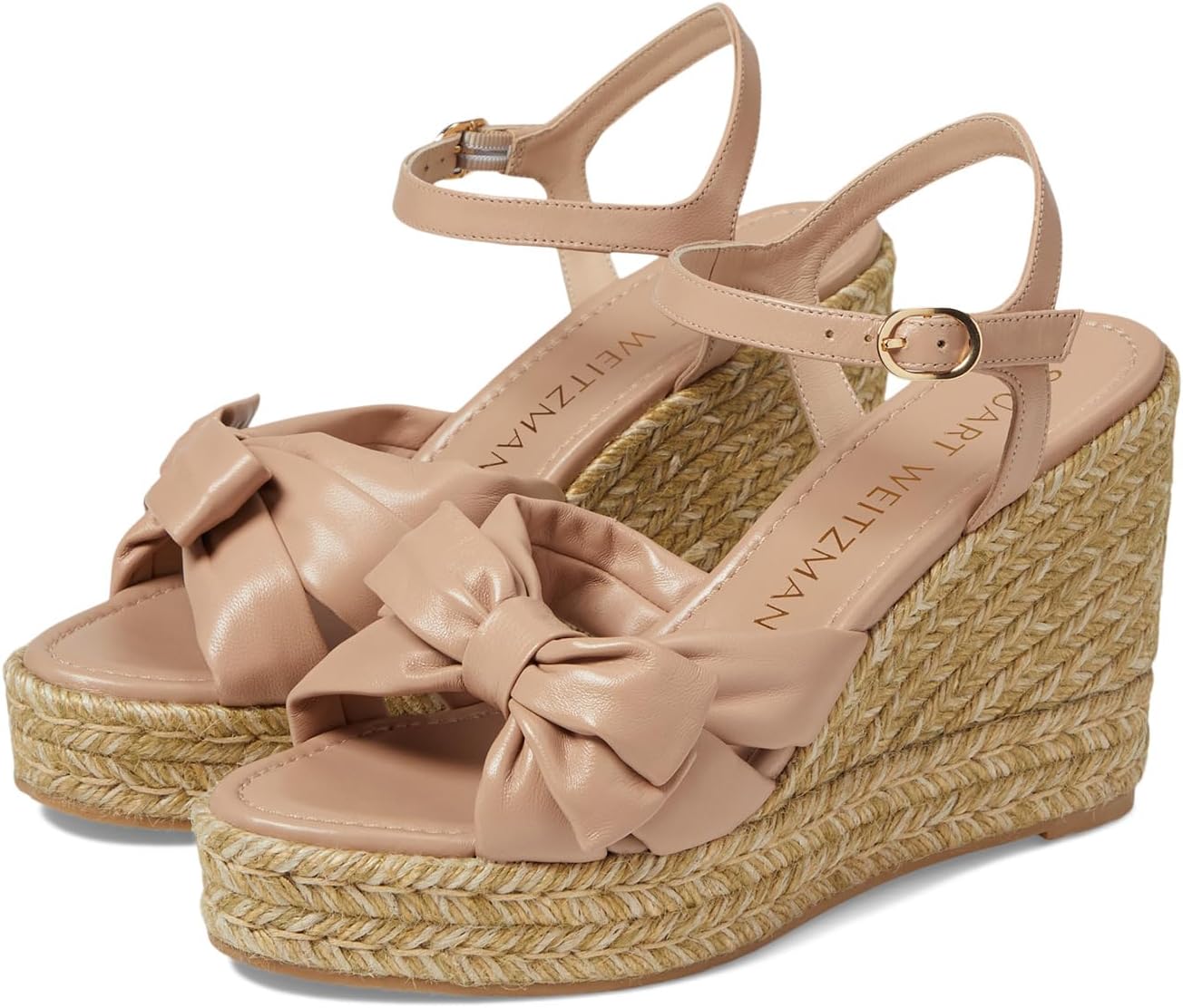Сандалии Stuart Weitzman Sofia Espadrille Wedge, цвет Adobe