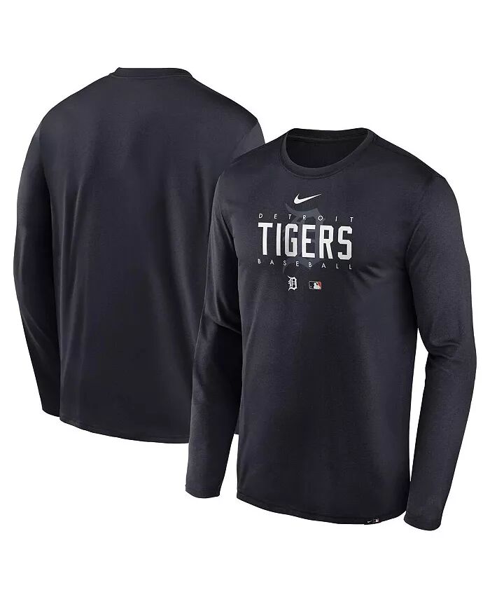 

Мужская темно-синяя футболка Detroit Tigers Authentic Collection Team Logo Legend Performance с длинным рукавом Nike