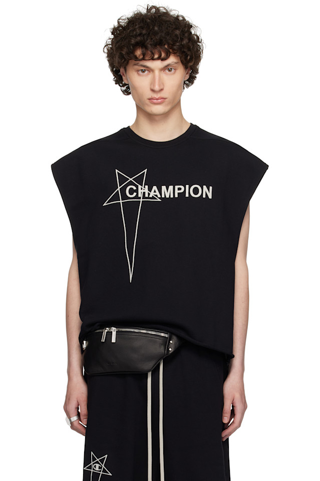 

Чемпионская майка-борцовка Micro Tatlin Rick Owens, черный