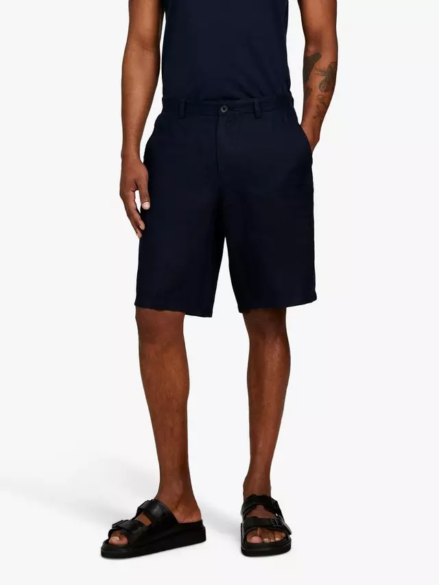 

Шорты SISLEY Linen Bermuda, синий