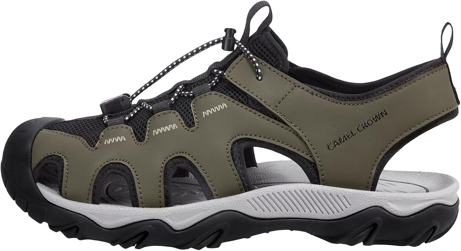 

Мужские походные сандалии CAMEL CROWN противоскользящие, спортивные водные туфли с поддержкой свода, с закрытым носком, летние сандалии для кемпинга, пляжа и активного отдыха на улице, зеленый