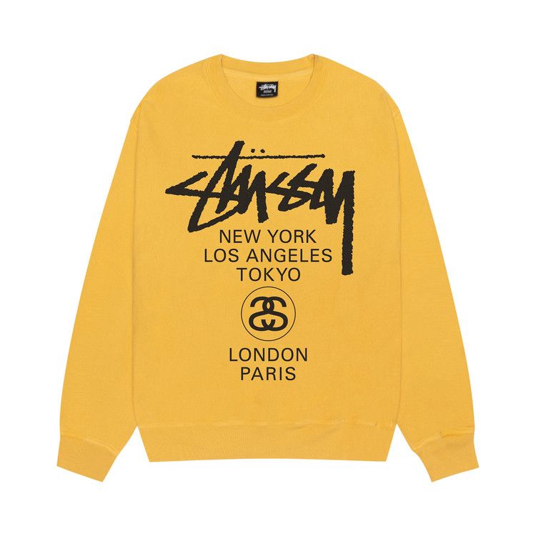 

Свитер Stussy World Tour Crew, Honey