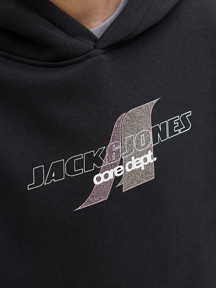 JACK & JONES Junior Худи "Animal" черного цвета — фото 4